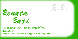 renata baji business card